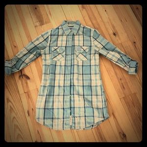 Medium blue plaid Superdry Buttondown